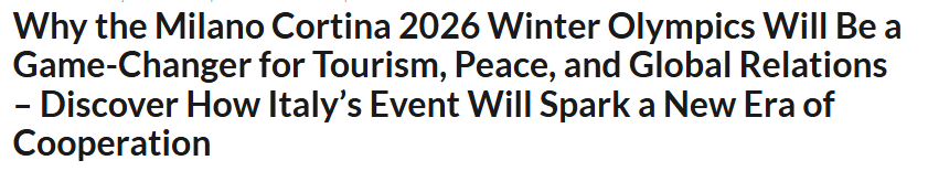 全球媒体聚焦 外媒：冬奥会不仅是竞技舞台 更是和平与合作之桥